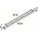 SLV ceiling luminaire BATTEN INDUSTRY C IP23, white dimmable