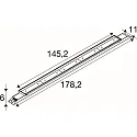 SLV Loftlampe BATTEN INDUSTRY P IP23, hvid 