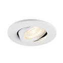Indbygnings loftlampe UNIVERSAL DOWNLIGHT MOVE svingbar, med dæksel IP20, hvid dæmpbar