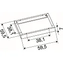 monteringsramme PANEL P | PAVANNO, hvid