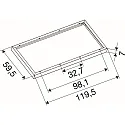 mounting frame PANEL P | PAVANNO, white