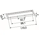 SLV monteringsramme PANEL P | PAVANNO, sort
