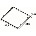 Monteringsramme PANEL P | PAVANNO, hvid