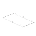 Monteringsramme PANEL P | PAVANNO, hvid