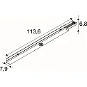 SLV Nødlys EASYLIGHT 1000 rund IP20, hvid dæmpbar