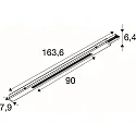SLV 3-faset skinne EASYLIGHT, sort