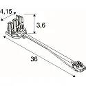 SLV plug-in connector RETRO CON 4P003 4-pole, white