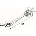 SLV stik tilslutning RETRO CON 4P006 4-polet, hvid