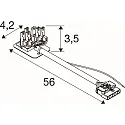 SLV stik tilslutning RETRO CON 6P104 6-polet, hvid