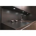 SLV LED Indbygningslampe DL 126 LED, rund, 3W, varmhvid, 12V, Børstet Metal