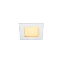 LED Indbygningslampe FRAME BASIC LED SET Downlight, 9,4W, SMD LED, 3000K, 90°, inkl. netdel, Clip fjedre, hvid