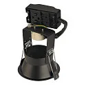 Indbygningslampe Downlight HORN GU10 Downlight, rund, max. 50W, Clip fjedre, sort