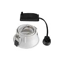 SLV Indbygningslampe HORN-T GU10, 1xGU10, 230V, Clip fjedre, hvid