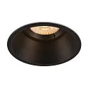 Indbygningslampe HORN-O, 1xGU10, 230V, Clip fjedre, sort