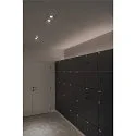 SLV Indbygningsspot NEW TRIA ES111 2 SQUARE, 2xGU10, 230V, inkl. Clip fjedre, hvid