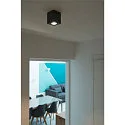 SLV Ceiling luminaire TRILEDO SQUARE CL Surface mount luminaire Downlight, LED, 6W, 38°, 3000K, incl. driver, matt black