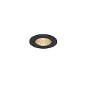 LED Indbygningslampe PATTA-I, rund, 12W, COB LED, 38°, 3000K, IP65, inkl. netdel, sort
