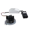 SLV LED Indbygningslampe PATTA-I, rund, 12W, COB LED, 38°, 3000K, IP65, inkl. netdel, sort