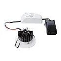 SLV LED Indbygningslampe PATTA-I, rund, 12W, COB LED, 38°, 3000K, IP65, inkl. netdel, hvid