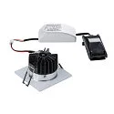SLV LED Indbygningslampe PATTA-I, firkantet, 12W, COB LED, 38°, 3000K, IP65, inkl. netdel, alu børstet