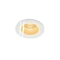 LED Indbygningslampe PATTA-F, rund, 12W, COB LED, 38°, 3000K, IP65, inkl. netdel, hvid