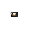 LED Indbygningslampe PATTA-F, firkantet, 12W, COB LED, 38°, 3000K, IP65, inkl. netdel, sort
