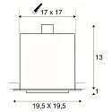 SLV Indbygningsspot KADUX 1 ES111 Downlight, GU10, 230V, sort