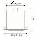 SLV Ceiling recessed spot KADUX 1 ES111 Downlight, GU10, 230V, white