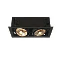 Indbygningsspot KADUX 2 ES111 Downlight, 2xGU10, 230V, sort