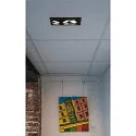 SLV LED Indbygningsspot KADUX Triple, 3x6,2W, COB LED, 3000K, 38°, inkl. netdel, Clip fjedre, sort