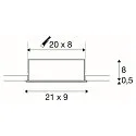 SLV LED Indbygningsspot KADUX Triple, 3x6,2W, COB LED, 3000K, 38°, inkl. netdel, Clip fjedre, sort
