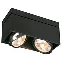 Downlight KARDAMOD SURFACE SQUARE ES111 Double, firkantet, 2x GU10, sort