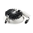 SLV LED Indbygningslampe OCCULDAS, rund, hvid, 22W, SMD LED, 120°, 3000K, inkl. netdel, Clip fjedre