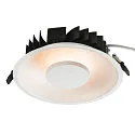 SLV LED Indbygningslampe OCCULDAS, rund, hvid, 22W, SMD LED, 120°, 3000K, inkl. netdel, Clip fjedre