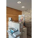 SLV LED Indbygningslampe OCCULDAS, rund, hvid, 22W, SMD LED, 120°, 3000K, inkl. netdel, Clip fjedre
