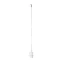 Pendel FENDA E27 Pendul-kabel med åben kabel, uden Rosette, uden skærm, hvid