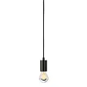 SLV Pendel FITU PD, E27, længde 9.1cm, pendul 500cm, med åben kabelende, sort