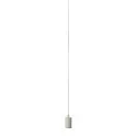 Pendant luminaire FITU PD, E27, length 9.1cm, Pendel 500cm, with open cable end, white