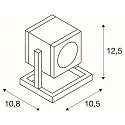 SLV Outdoor luminaire CUBIX I Floor lamp, GU10, 230V, anthracite