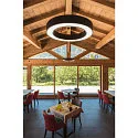 SLV LED Pendel MEDO RING 60 LED, 35W, 105°, 3000K, sort