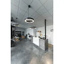 SLV LED Pendel MEDO RING 60 LED, 35W, 105°, 3000K, sort