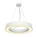 LED Pendant luminaire MEDO RING 60 LED, 35W, 105°, 3000K, white