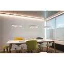 SLV LED Pendel MEDO RING 60 LED, 35W, 105°, 3000K, hvid