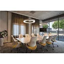 SLV LED Pendel MEDO RING 90 LED, 58W, 105°, 3000K, hvid