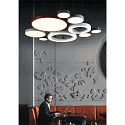 SLV LED Pendel MEDO RING 90 LED, 58W, 105°, 3000K, hvid