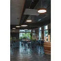 SLV LED Loftlampe MEDO 90 LED Pendel, 120W, 120°, 3000K, alu-grå