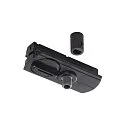 1-Phase track adapter incl. strain relief, black