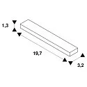 SLV Metal-Stabilisator, til Längsverbinder, til 1-Faset 230 volt strømskinne