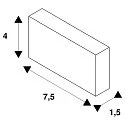 SLV Befestigungsbügel, 1-Faset 230 volt strømskinne, installere version, 1 stk.