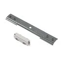 Straight connector for 1-Phase High Voltage track, white, integrated version